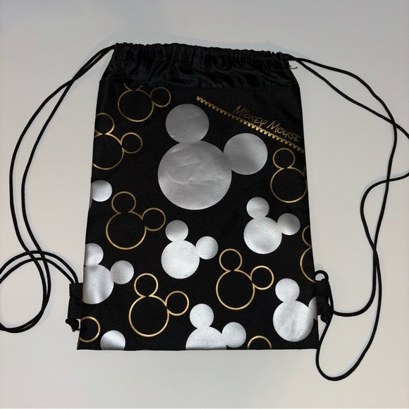 Disney Mickey Mouse Drawstring Bag Backpack String Pouch Sling Cinch Tote Bag - Picture 1 of 5